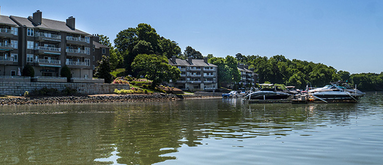 Emerald Point view from across the lake